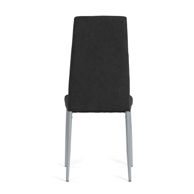Jedálenská stolička, čierna látka, DCL-V5031 BK2