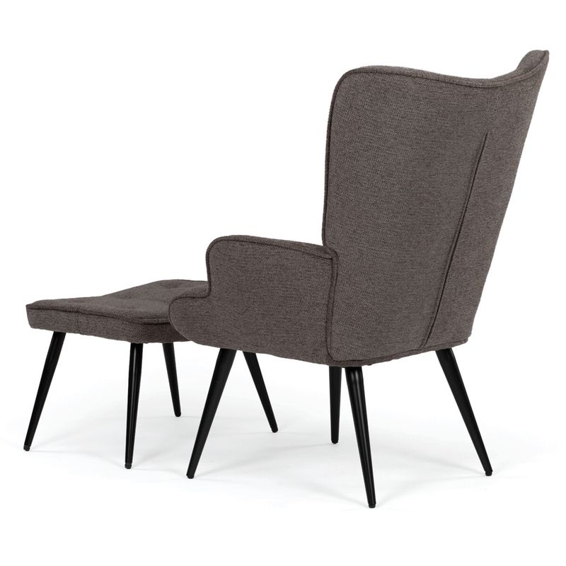 Relaxačné kreslo, sivá čalúnicka látka, AK-303B GREY2