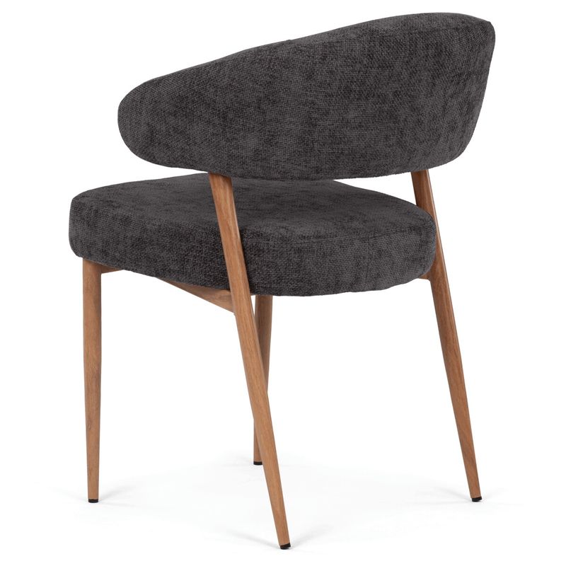 Jedálenská stolička, sivá látka, taštičkové pružiny, CT-L5031 GREY2