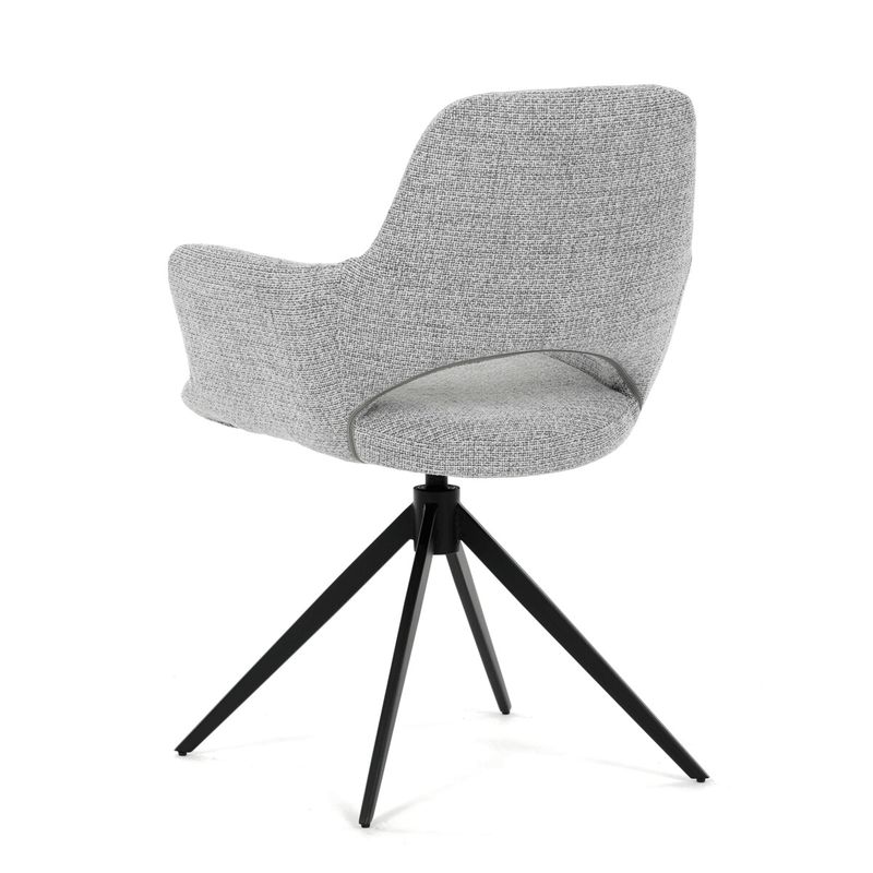 Jedálenský set so 4 stoličkami Polaris, 160x90cm, sivá, masív dub, ASE-1041 GREY2