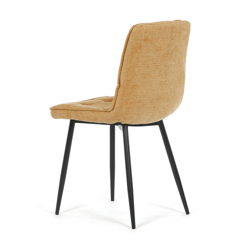 Jedálenský set so 4 stoličkami Leonis, 110x70cm, žltý, MDF divoký dub, ASE-1043 YEL2