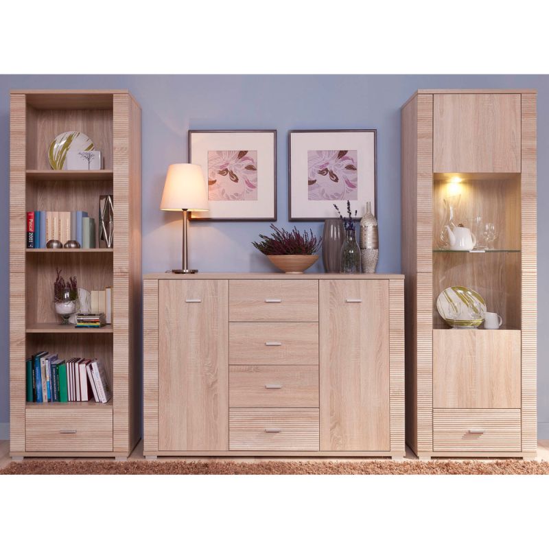 Vitrína, 63cm, dub sonoma, GRAND typ 5