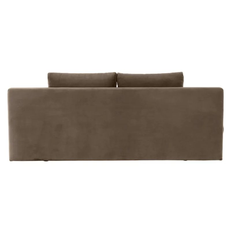 Rozkladacia pohovka, látka capuccino a béžová, CLIV