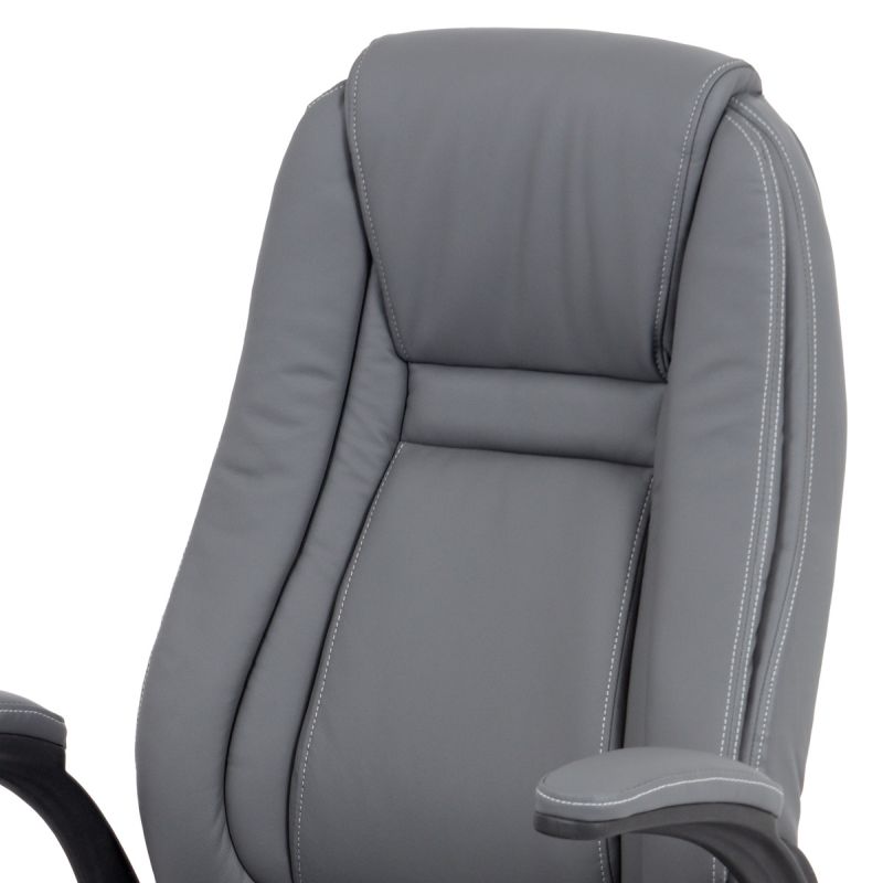 Kancelárske kreslo, sivá, ekokoža, 120 kg, KA-G301 GREY