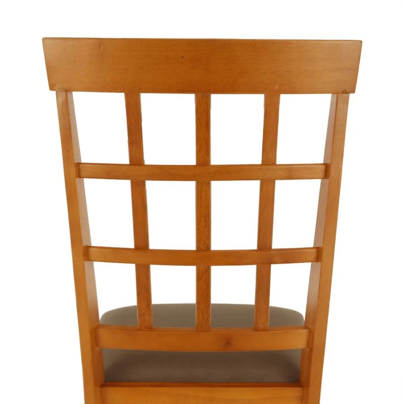 Stolička jedálenská, drevo čerešňa, látka béžová, GRID NEW