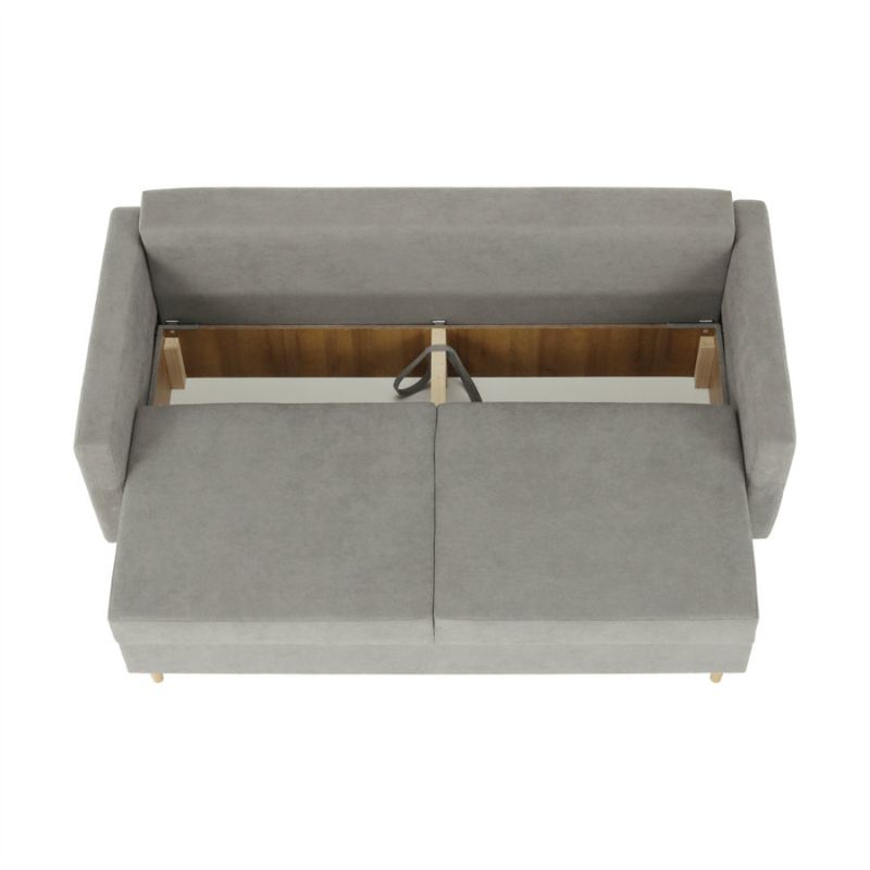 Pohovka rozkladacia, sivá látka Queens, AURELIA