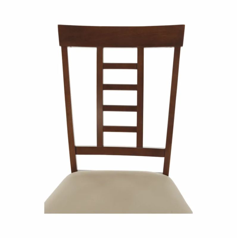 Jedálenská stolička, drevo orech, béžová látka, OLEG NEW