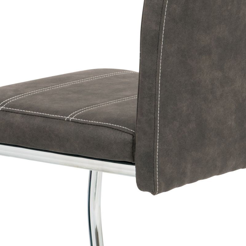 Jedálenská stolička, sivá, látka, HC-483 GREY3