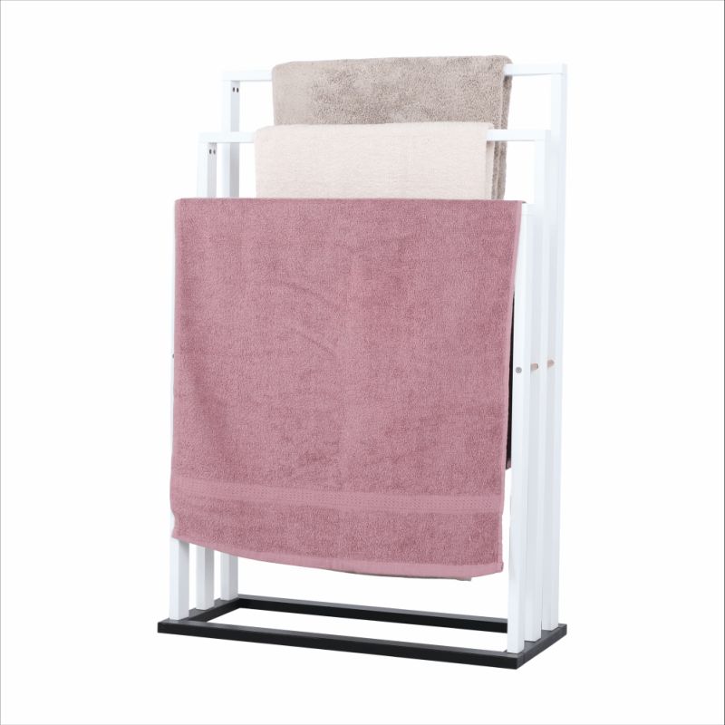 Stojan na uteráky, 54cm, biely, čierny, KOMO NEW