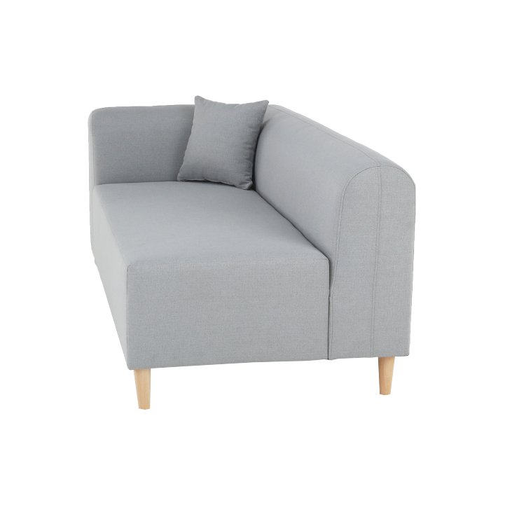 Pohovka, látka sivá, ľavá, BROKEN