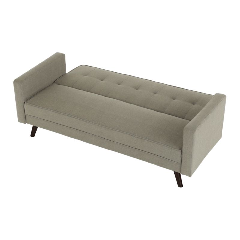 Rozkladacia pohovka, sivohnedá TAUPE látka, OTISA