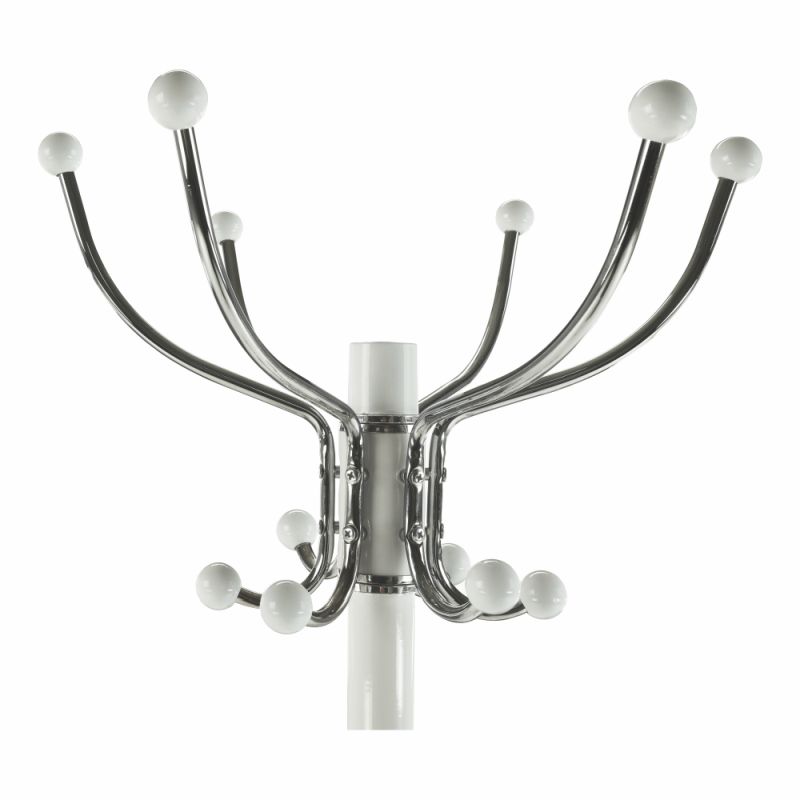 Vešiak, 175cm, biely, kov, JIMY NEW