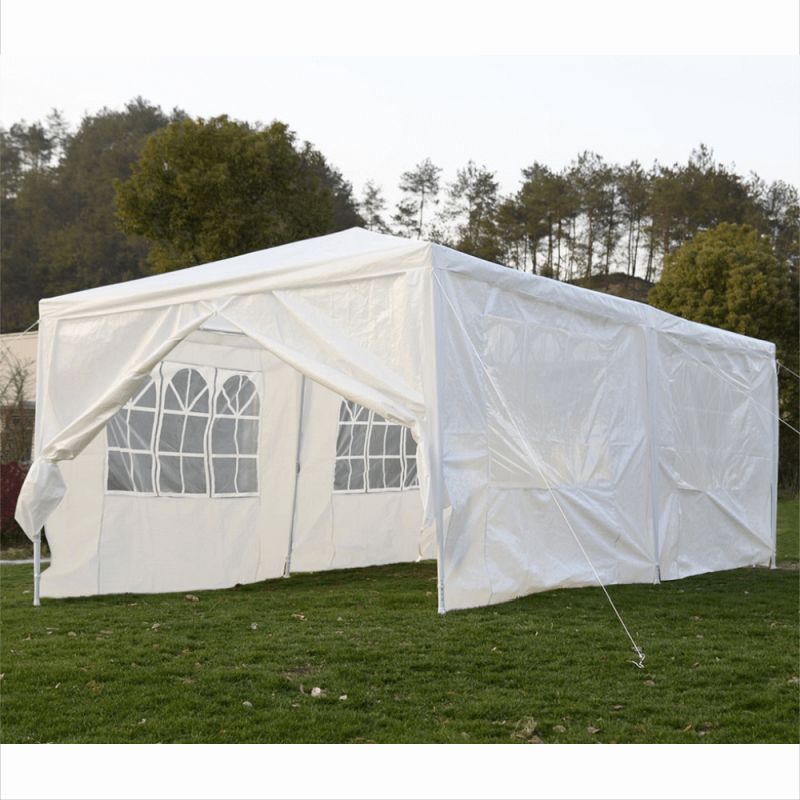 Záhradný párty stan, biely, 3x6 m, TEKNO TYP 2