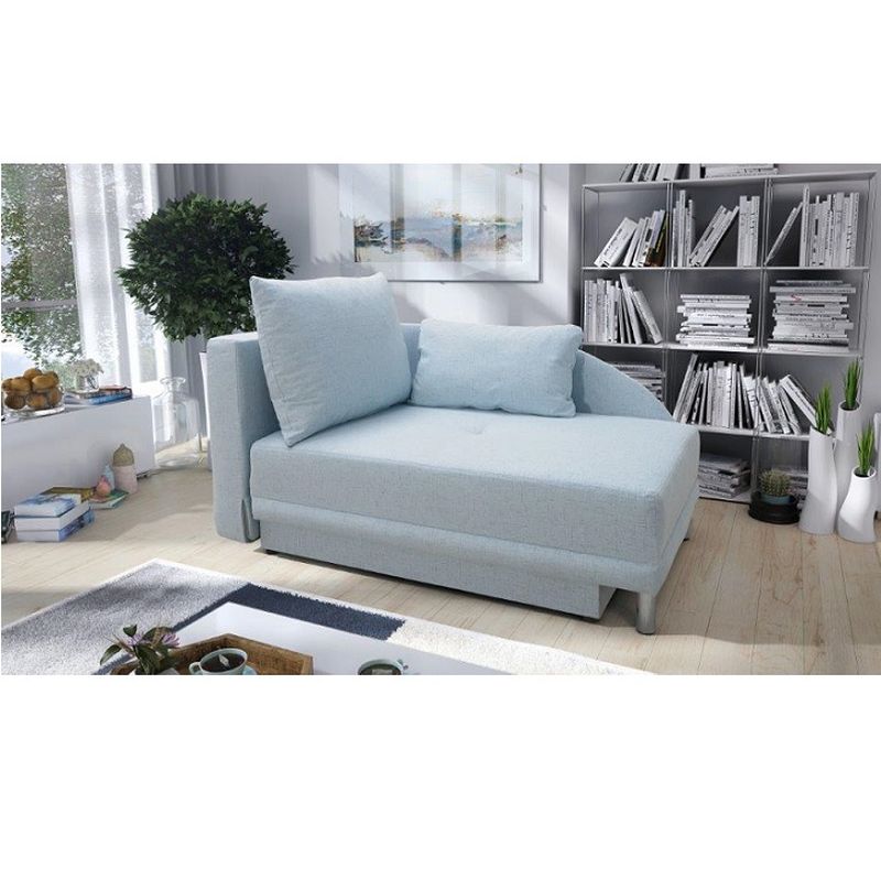 Rozkladacia pohovka, svetlomodrá látka, ľavá, LAUREL