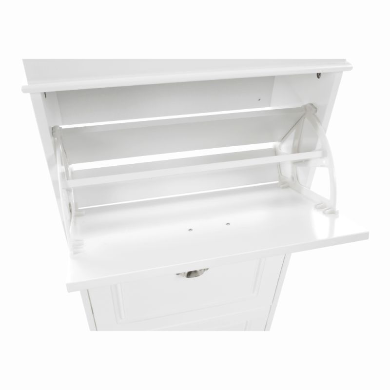 Botník, 54cm, 3-radový, biely, SEBER TYP 2