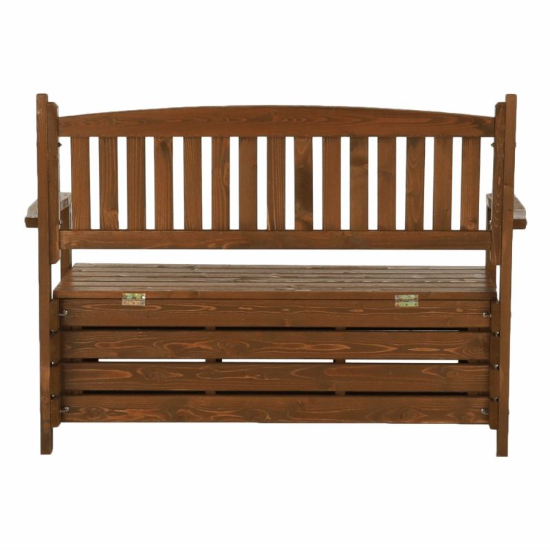 Záhradná lavička, 124cm, masív, hnedá, DILKA