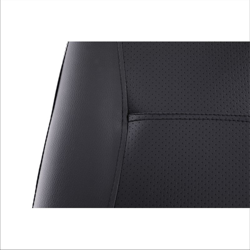 Stohovateľná stolička, čierna ekokoža, nohy chróm, ILHAM