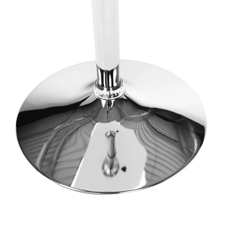 Barový stôl, 57cm, nastaviteľný, čierny, FLORIAN