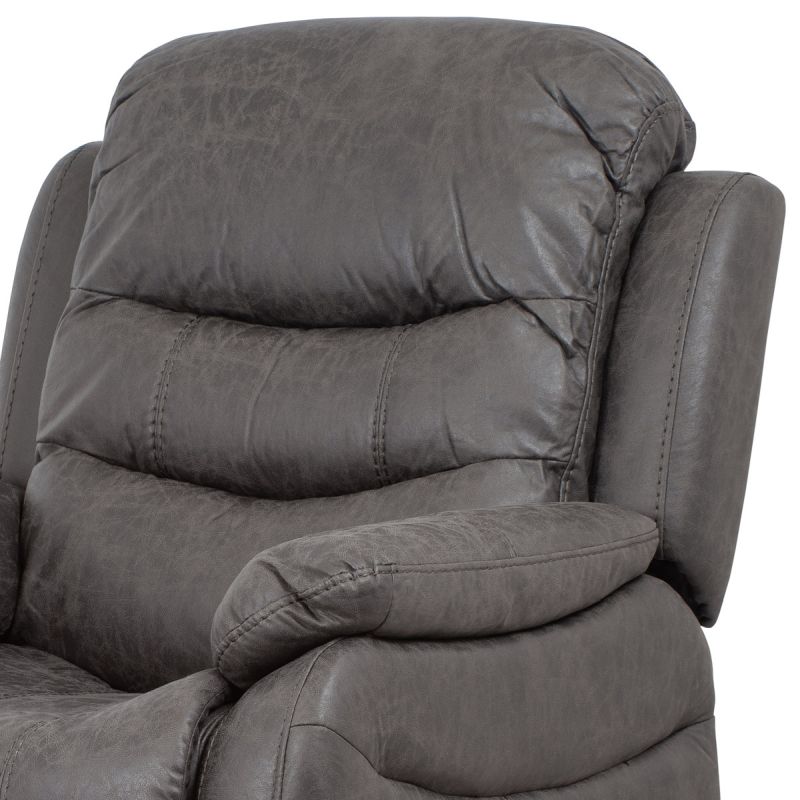 Polohovacie kreslo, sivá, látka, TV-4086 GREY