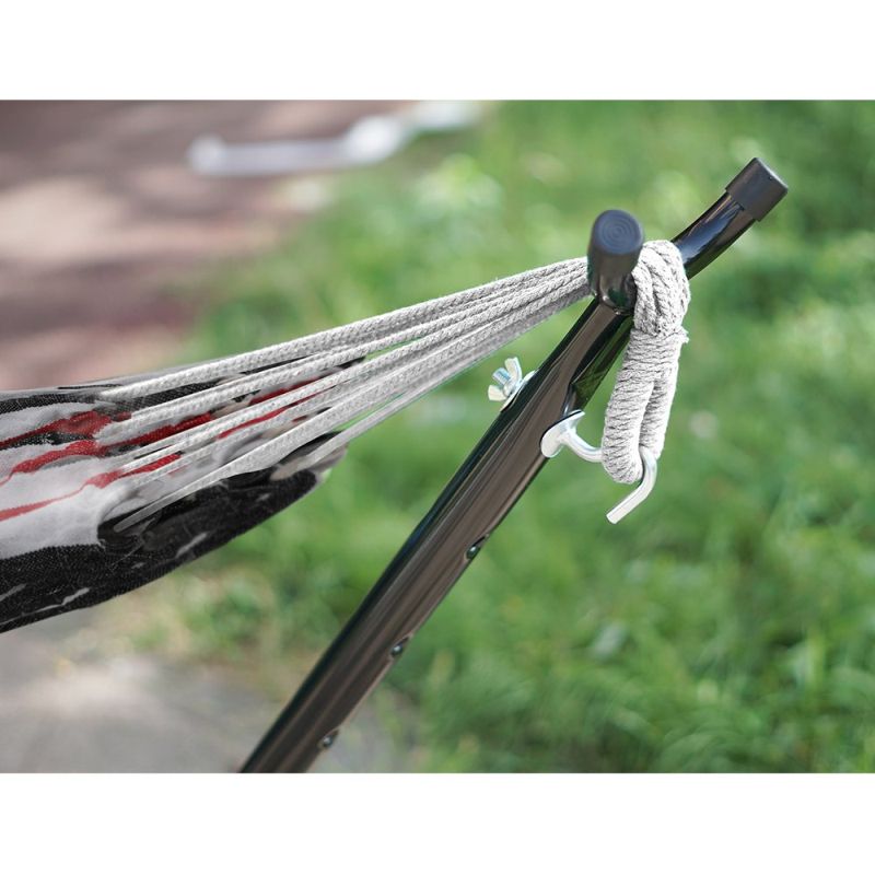 Stojan na hojdaciu sieť, čierny kov, OTAN NEW TYP 3