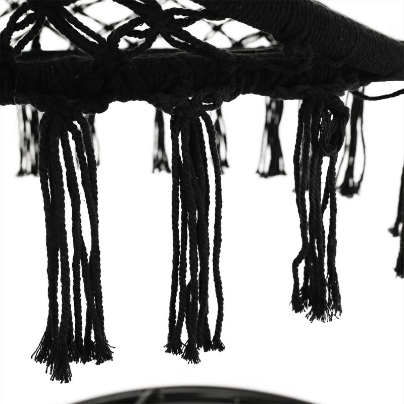 Závesné kreslo, čierne, AMADO 2 NEW