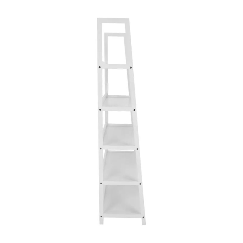 Regál, 63cm, 5-policový, biely, REON TYP 3
