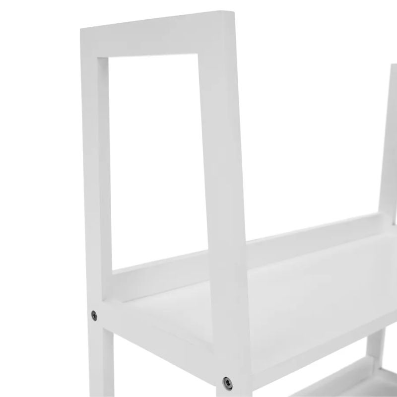 Regál, 63cm, 4-policový, biely, REON TYP 2