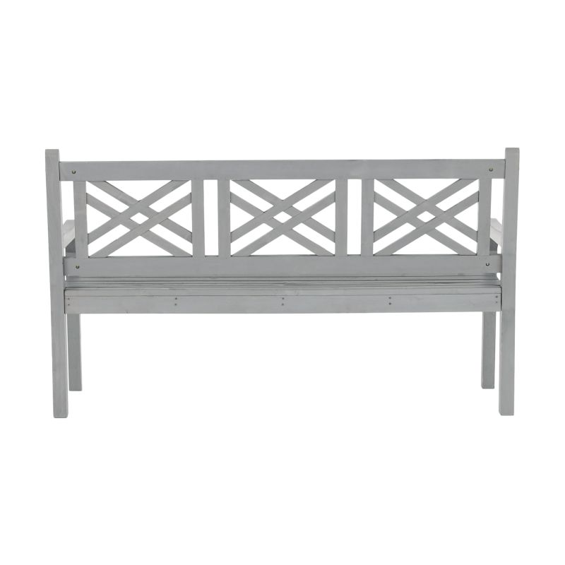 Záhradná lavička, 150cm, masív, sivý, FABLA