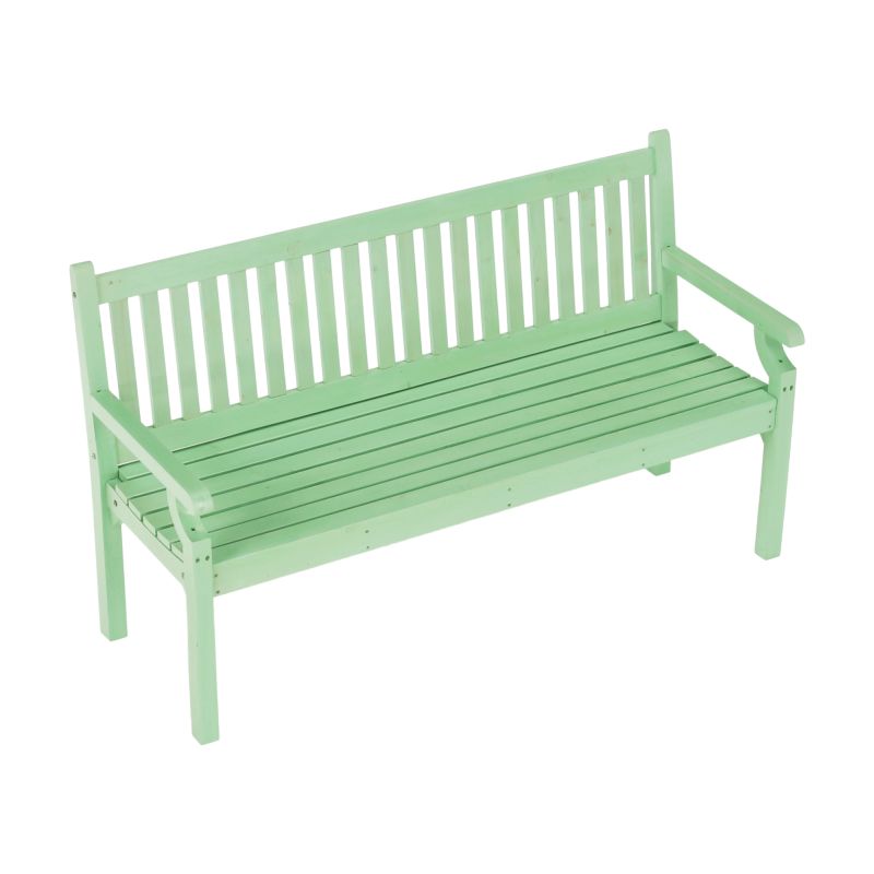 Záhradná lavička, 150cm, masív, neo mint, KOLNA
