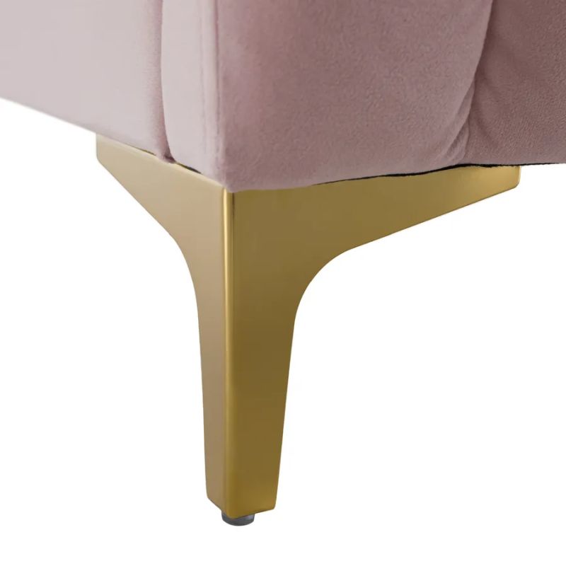 Manželská posteľ, 160x200, s roštom, ružová, látka, KAISA