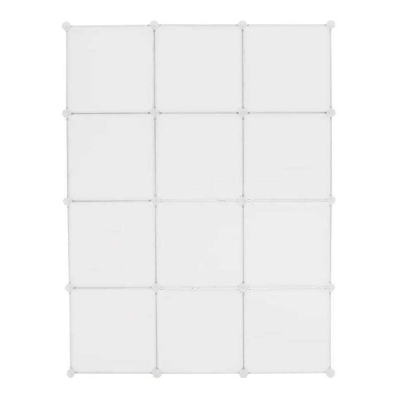 Detská modulárna skriňa, 107cm, biela, hnedý vzor, KITARO