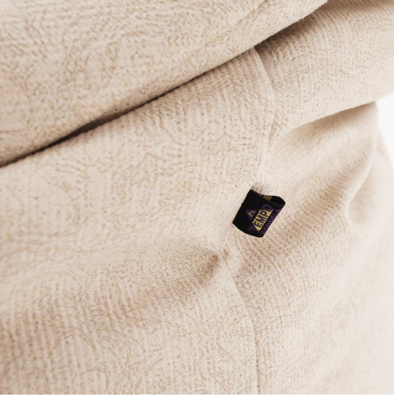 Sedací vak, 80cm, béžová látka, KENOD