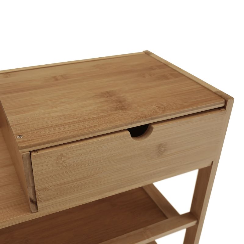 Botník, 70cm, 7-radový, bambus, prírodný, KATLEY