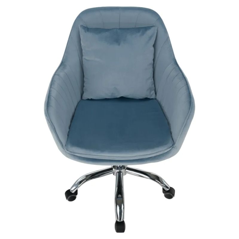 Kancelárske kreslo, modrá látka, KLIAN