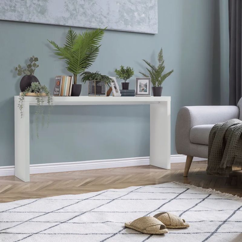 Konzolový stolík, 183cm, biely, FITRON