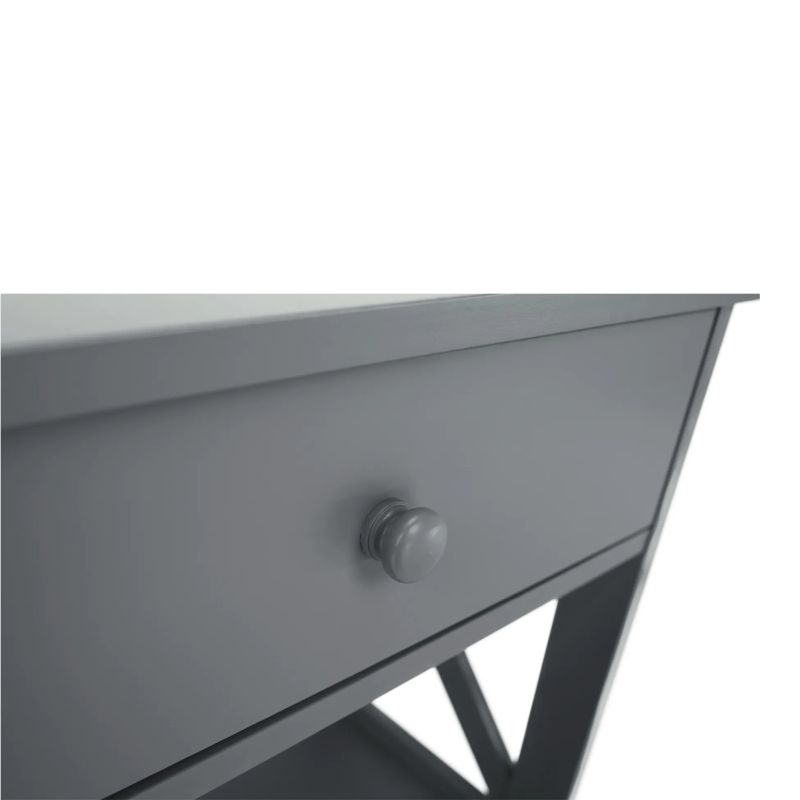 Konzolový stolík, 86cm, sivý, LOMIR