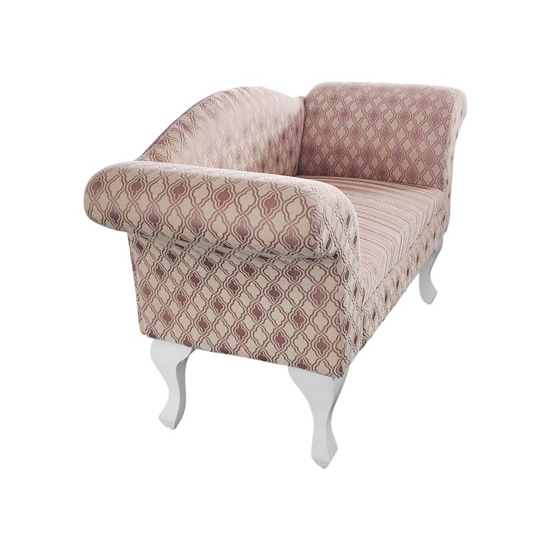 Pohovka, 122cm, krémovo-sivá látka, FABRICIO