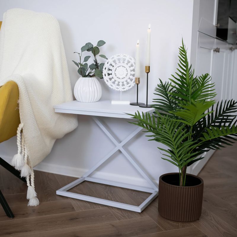 Príručný, nočný stolík, 50x30cm, biely, APIA