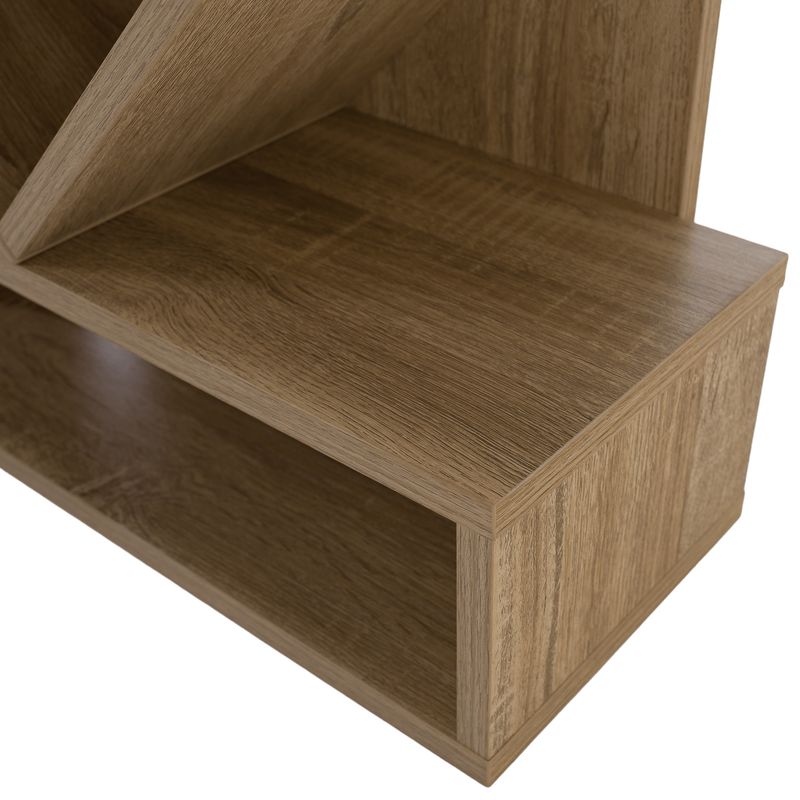 Regál, 59cm, hnedosivý dub, VEVEY