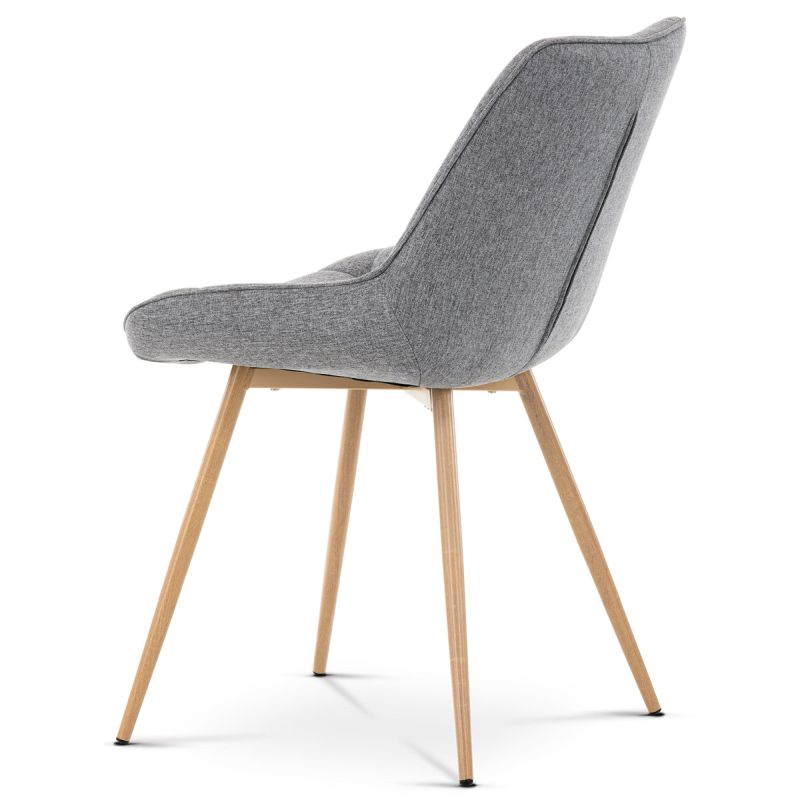 Jedálenská stolička, sivá, látka, CT-394 GREY2