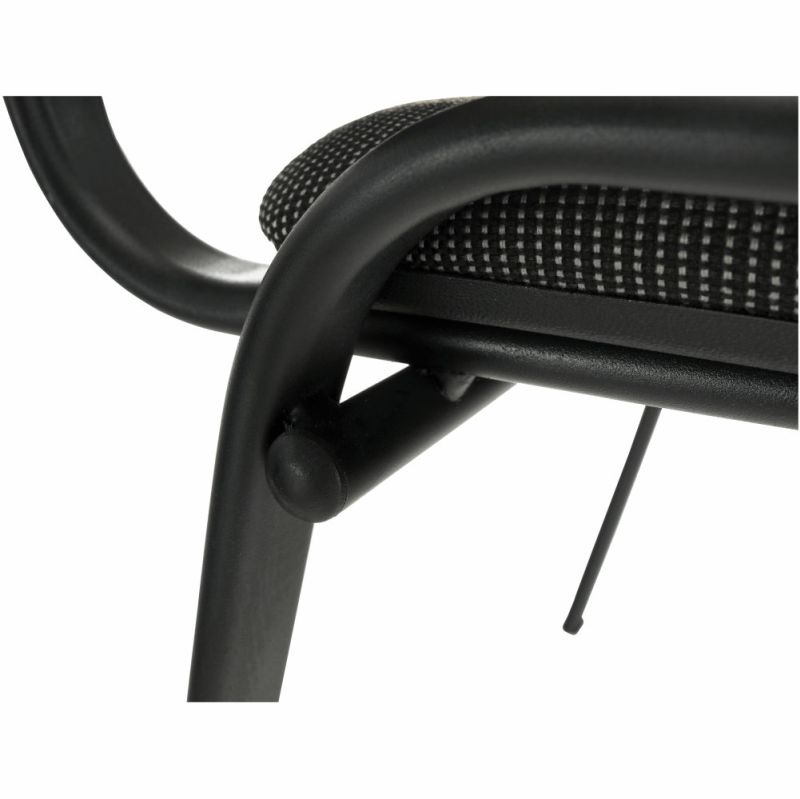 Kancelárska stolička, sivá látka, čierny kov, ISO NEW C26