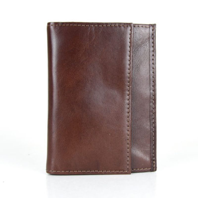 Francúzsky kožený mincovník v hnedej farbe