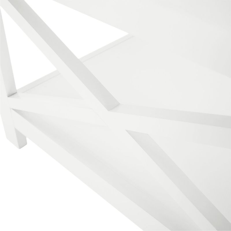 Konferenčný stolík, 87x54cm, biely, EDRIA