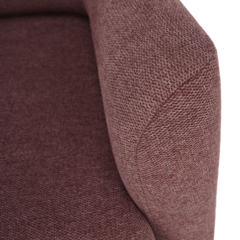 Kreslo ušiak, buk drevo, staroružová látka, SAMY