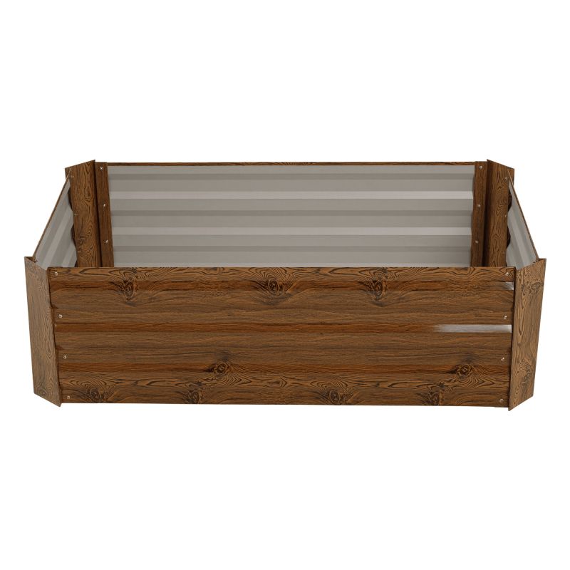 Vyvýšený záhon, hnedý, oceľ, NONKY TYP 2