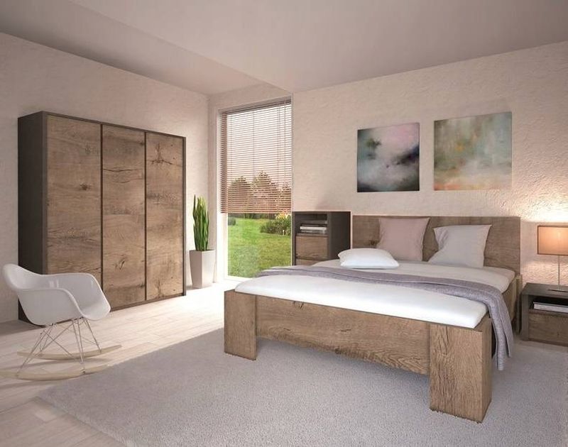 Komoda, 130cm, lefkas ciemny, smooth grey, MONTANA K3D