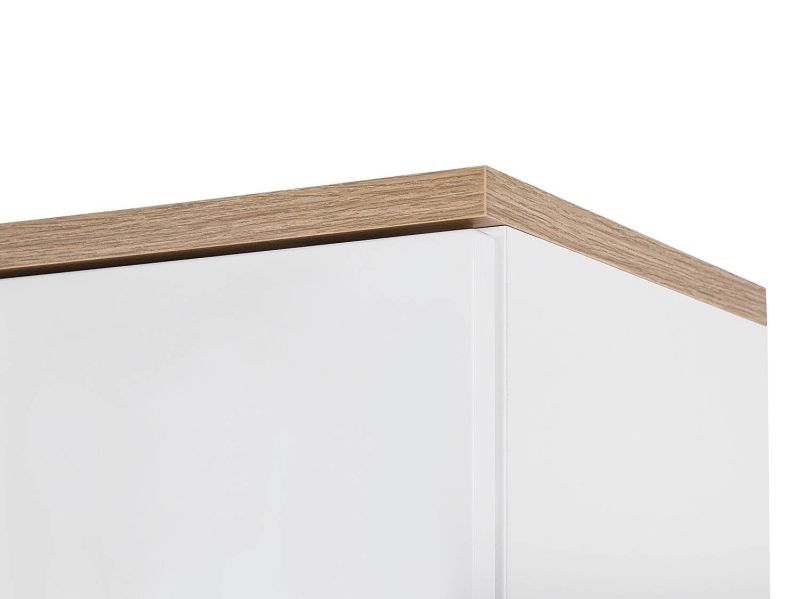 Skrinka do kúpeľne, 35cm, biela, biely lesk, BALI WHITE 830