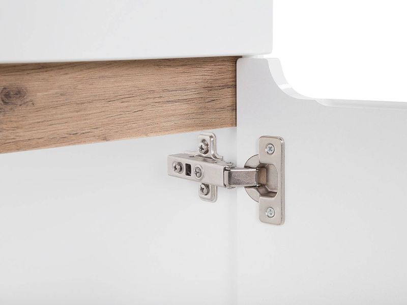 Skrinka so zrkadlom, 60cm, biela, BALI WHITE 840