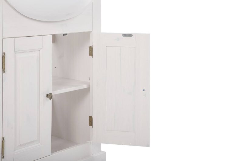 Skrinka pod umývadlo, 66cm, biela, ROMANTIC 862