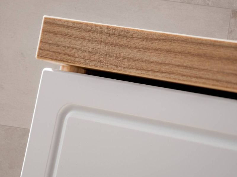 Skrinka do kúpeľne, 90cm, dub artisan, biela, SAMOA 852